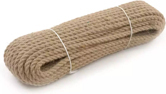 Linotech Σχοινί Στριφτό 6mm 50m Γιούτα