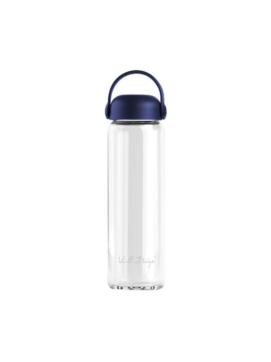 Vialli Design Water Bottle Plastic 540ml Blue