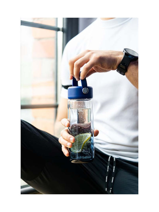 Vialli Design Water Bottle 350ml Blue