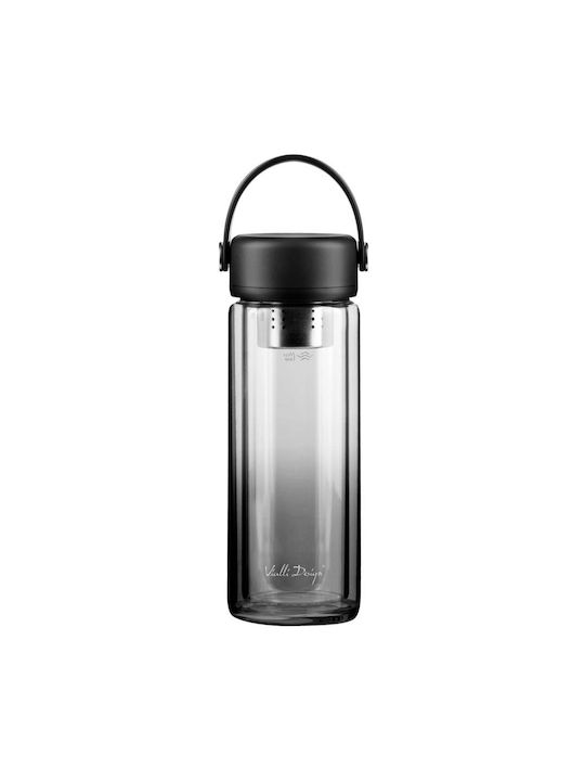 Vialli Design Water Bottle 350ml Black