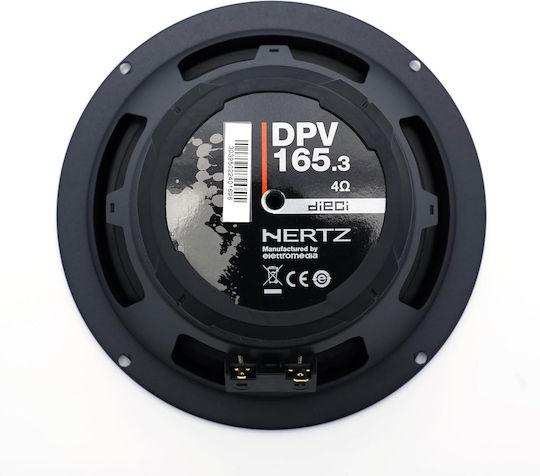 Hertz Set Auto-Lautsprecher Dieci DPK 165.3 Paar Autolautsprecher 6.5" mit 80W RMS (Tieftöner)