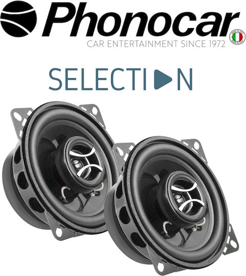 Phonocar Σετ Ηχεία Αυτοκινήτου 4" με 25W RMS (2 Δρόμων)