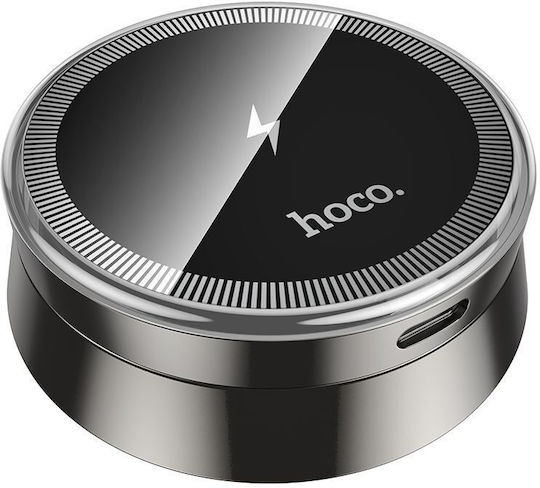 Hoco HW33 Βάση Κινητού Αυτοκινήτου 4.5" - 7" με Μαγνήτη MagSafe Metal Gray