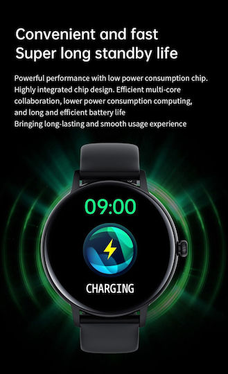 Xoxo Idealstore Brățară Fitness Smartwatch Ecran Tactil Complet Ips Apeluri Bluetooth Notificări Monitorizare Ritm Cardiac Oxigen în Sânge Somn Muzică Ip67 Multi-sport Asistent Vocal Android-ios Baterie de Lungă Durată Ediția Neagră