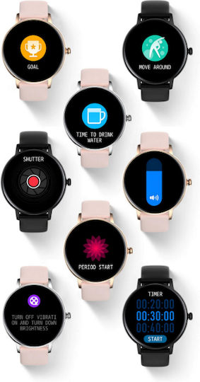 Xoxo Idealstore Brățară Fitness Smartwatch Ecran Tactil Complet Ips Apeluri Bluetooth Notificări Monitorizare Ritm Cardiac Oxigen în Sânge Somn Muzică Ip67 Multi-sport Asistent Vocal Android-ios Baterie de Lungă Durată Ediția Neagră
