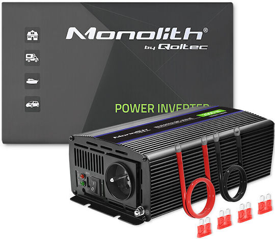 Qoltec Inverter Αυτοκινήτου Τροποποιημένου Ημιτόνου 2000W για Μετατροπή 12V DC σε 230V AC