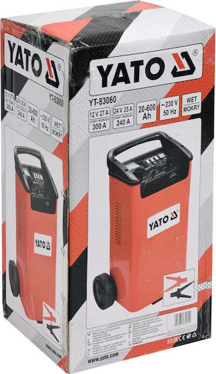 Yato Зарядно Устройство За Батерия За Кола И Камион 12/24V
