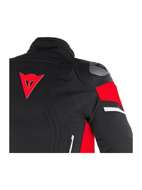 Dainese Racing 3 D-Dry Winter Men's Motorcycle Jacket Cordura Waterproof Black/Black/Red