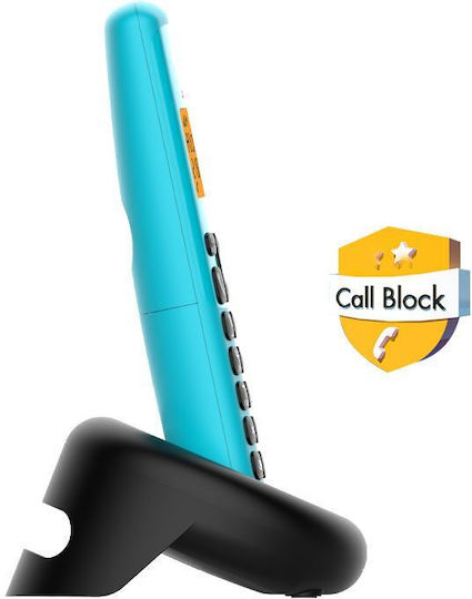 Alcatel E260 Ασύρματο Τηλέφωνο με Ελληνικό Μενού Μπλε