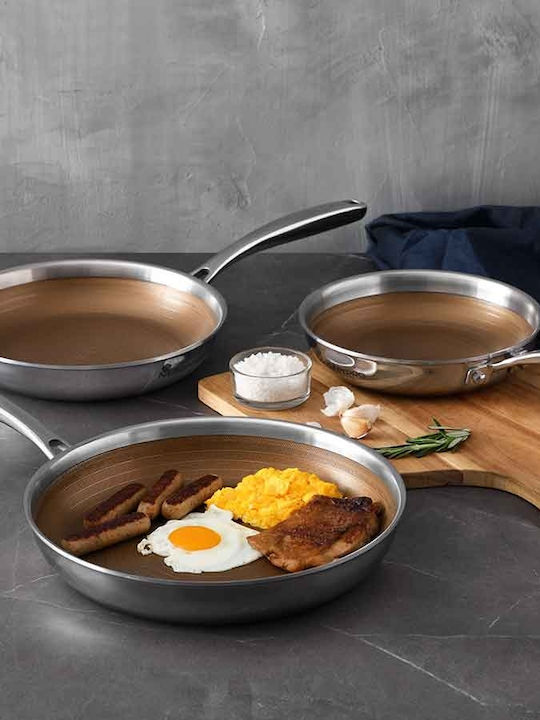 MasterPro Pan aus Edelstahl mit Antihaftbeschichtung 20cm