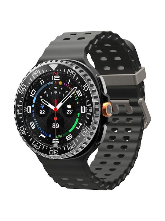 Spigen Tune Pro Diver Bezel Protector in Black color for SAMSUNG GALAXY WATCH 8 CLASSIC (46 MM)