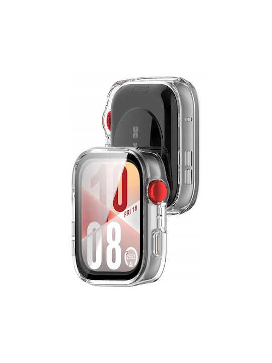 Techsuit Defense360 Pro Plastikhülle mit Glas in Transparent Farbe für Huawei Watch Fit 4