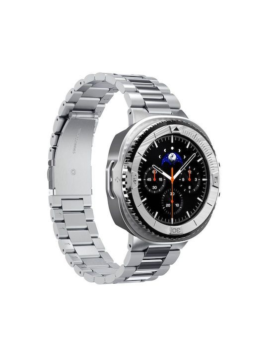 Spigen Tune Pro Bezel Protector in Silver color for Samsung Galaxy Watch 8 Classic 46mm