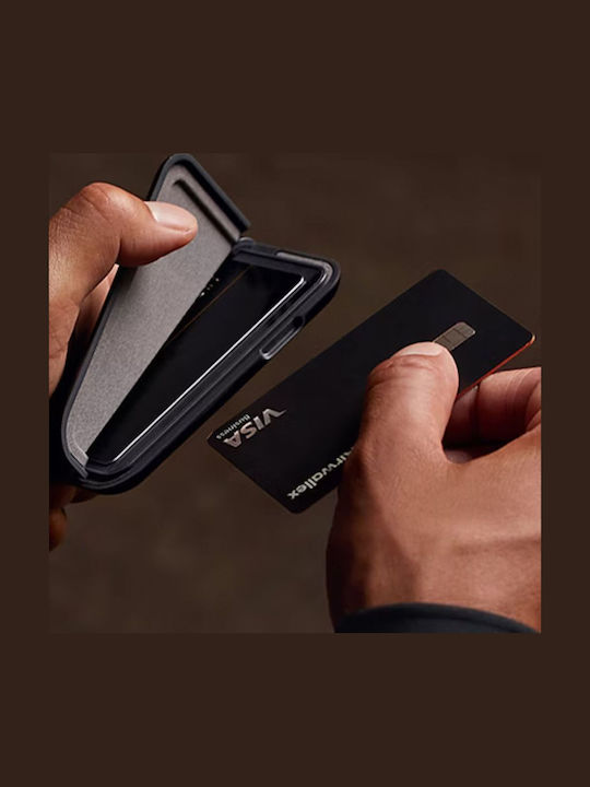 Flip Case Leather Men's Wallet Classic with RFID Black