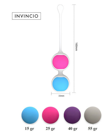 Invincio Set Tratament Incontinență Urinară Exerciții Kegel Stimulator Pelvic 1 Suport Dublu Bile 4 Bile 6 Exerciții Diferite Silicon Medical