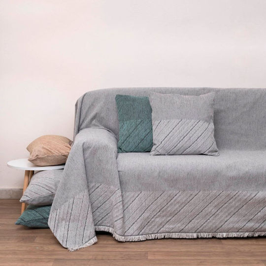 Anna Riska Μαξιλάρι Καναπέ 1455 από 100% Βαμβάκι Grey 32x52εκ.