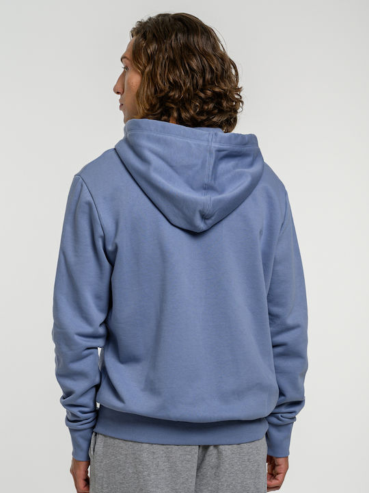 Sweatshirt with Hood Blue