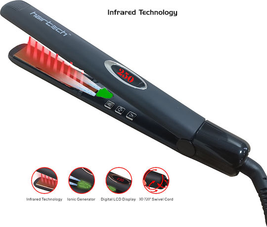 HairTech Infrared HT089H Πρέσα Μαλλιών με Κεραμικές Πλάκες Ionic