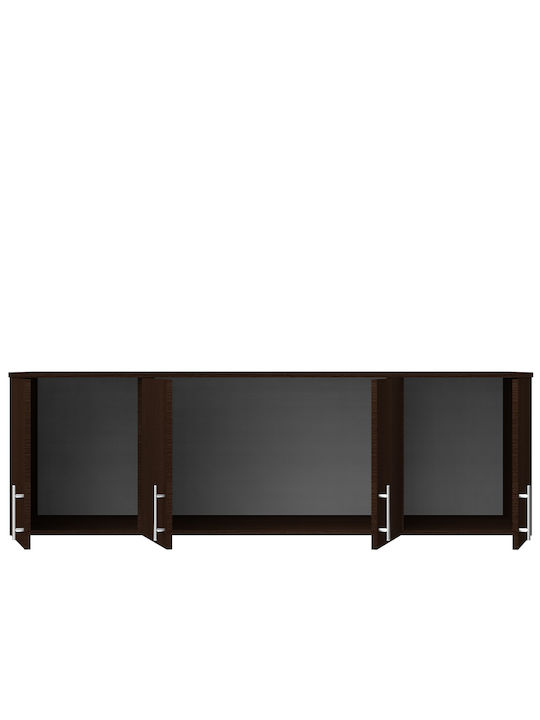 Loft Rectangular Loft Closet made of Particleboard Wenge 50x160cm 000942 1pcs