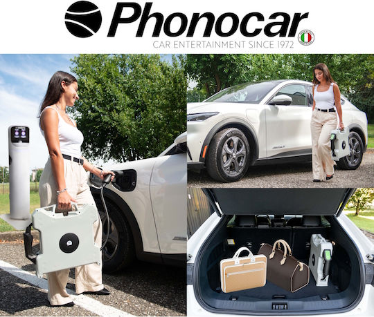 Phonocar Portable Three-Phase 11kW Charging Station with Built-in Cable Type 2 (06.601)