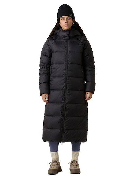 Hydrenalite City Lang Damen Puffer Jacke Wasserdicht für Winter Schwarz