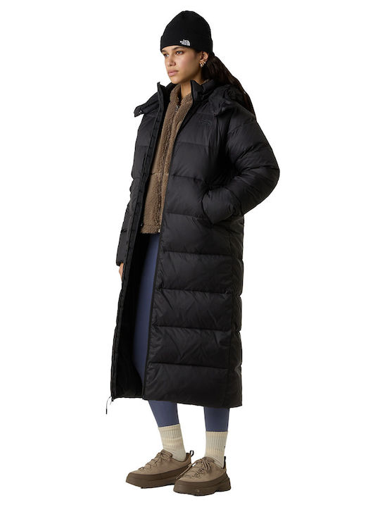Hydrenalite City Lang Damen Puffer Jacke Wasserdicht für Winter Schwarz
