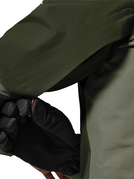 Puez Lang Damenjacke für Winter Khaki