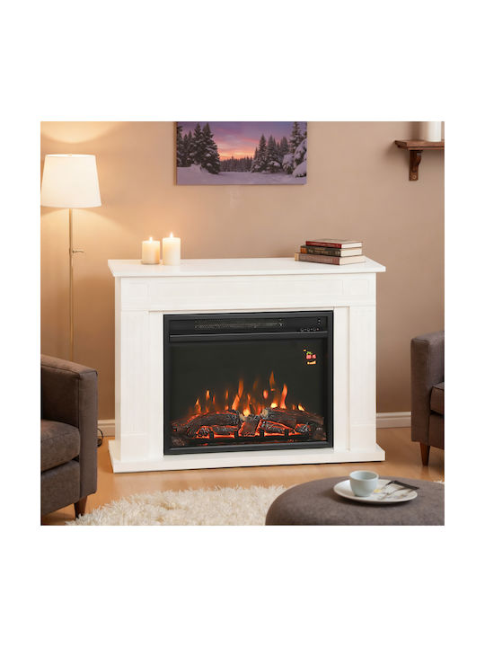 HomCom Επιδαπέδιο Ηλεκτρικό Τζάκι 2000W 98x23.5cm