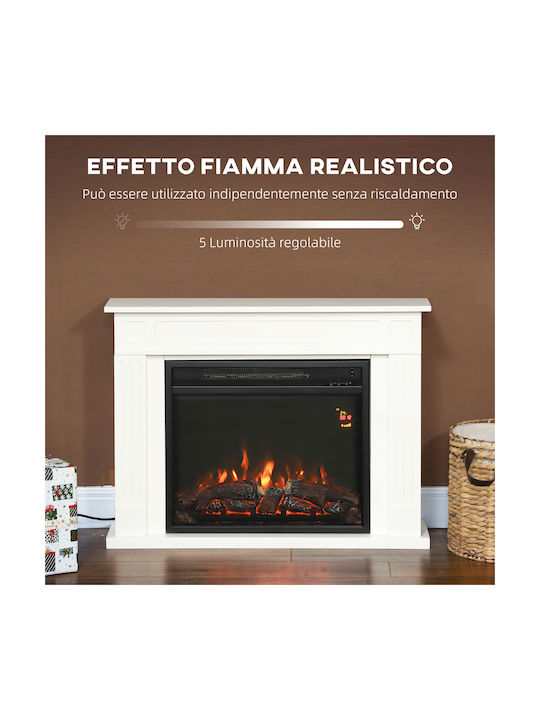 HomCom Επιδαπέδιο Ηλεκτρικό Τζάκι 2000W 98x23.5cm