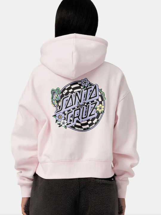 Santa Cruz Sweatshirt Rose Quartz with Hood