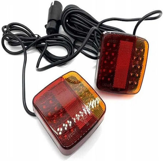 Σετ Φώτα Τρέιλερ LED με Μαγνήτη 12V 2τμχ