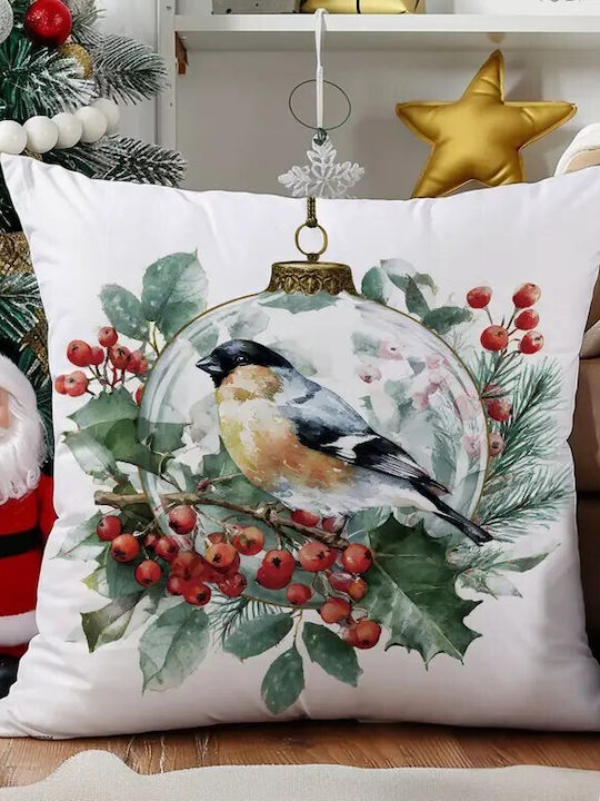 By Queen Limited Festive Edition Μαξιλαροθήκη Bird Ornament Design 45x45εκ