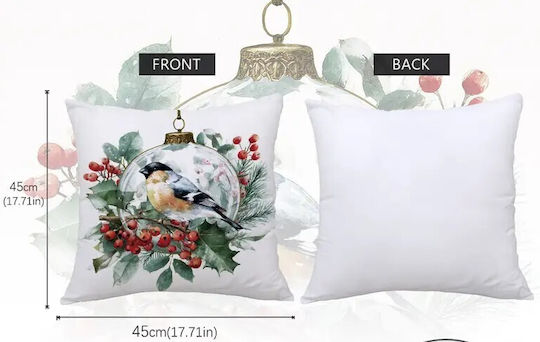 By Queen Limited Festive Edition Pillow Case Bird Ornament Design 45x45cm