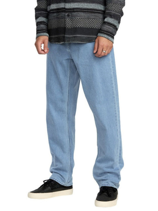 Fivedown Men's Jeans Pants with Relaxed Tapered Fit Blue