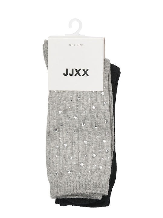 Jack & Jones Women's Socks Medium Grey Melange 2Pack