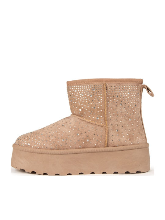 Women's Ankle Boots Beige