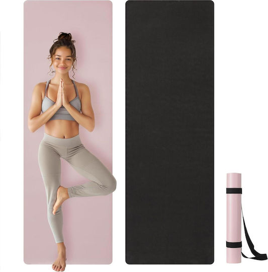 Navaris Στρώμα Γυμναστικής Yoga Πολύχρωμο με Ιμάντα Μεταφοράς (183x61x0.4cm)