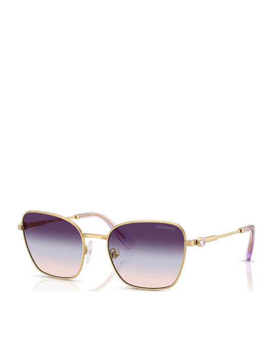 Swarovski Ochelari De Soare Auriu Cu Ramă Metalică Swarovski Ochelari De Soare Auriu Cu Ramă Metalică