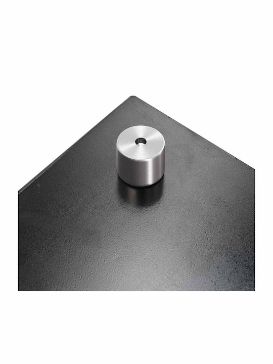 Kitchen Back Panel 2 Pieces Black 90 x 40 cm Tempered Glass 3415437 Black