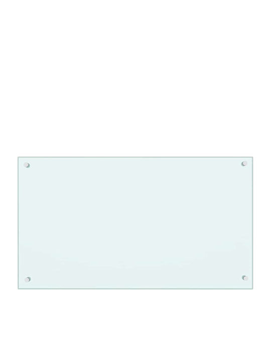 Kitchen Back Panel 2 Pcs White 90 x 50 cm Tempered Glass 3415420 White