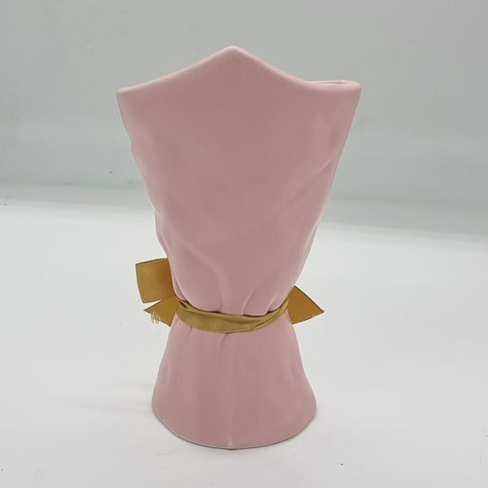 Velve Βάζο Κεραμικό Ροζ Y21cm