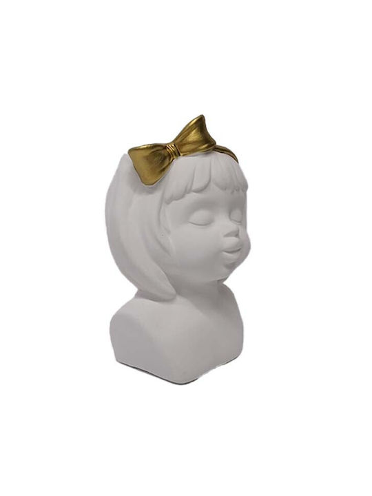 Velve Vază Decorativă Ceramică Alb 21cm 1buc