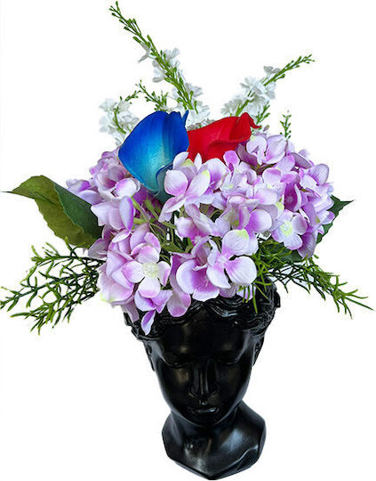 Velve Vază Decorativă Ceramică Roșie 13x13xÎnălțime 20cm