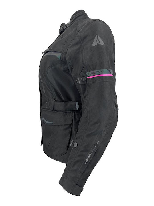 AGVpro Aurora Women's Motorcycle Jacket Cordura 4 Seasons Waterproof Black