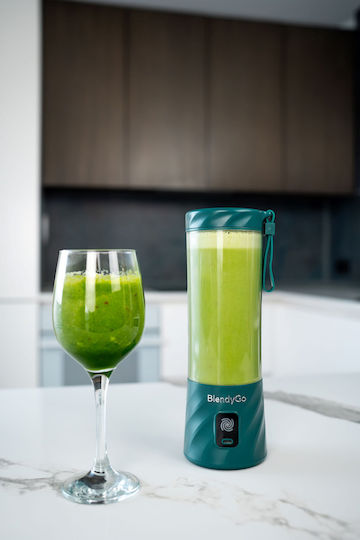 BlendyGo Blender with Plastic Jug 550 ml Green