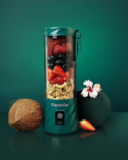 BlendyGo Blender with Plastic Jug 550 ml Green