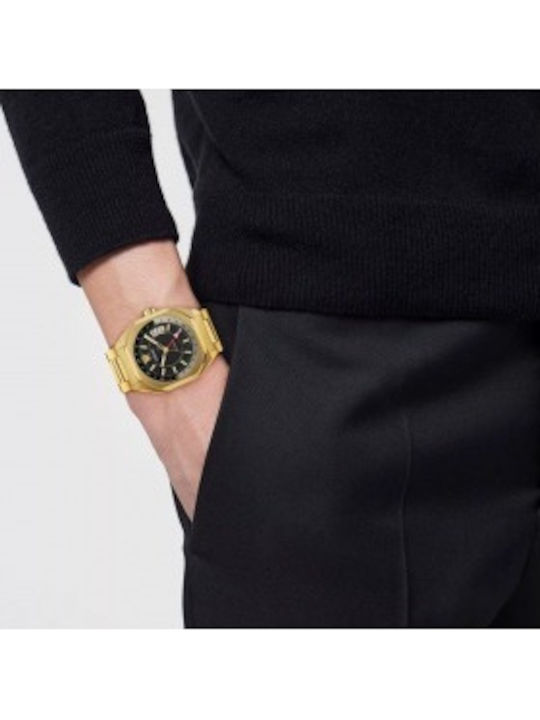 Versace V-contempo Ανδρικό Ρολόι Αυτόματο Χρυσό