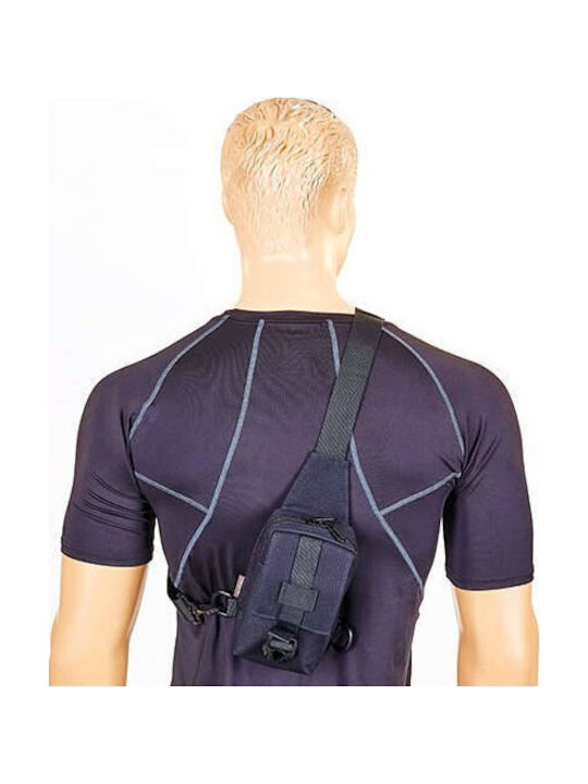 Herren Schulter / Crossbody Tasche Schwarz