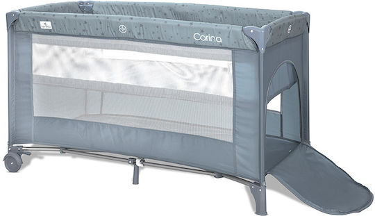 Lorelli 2-Level Playpen With Blue Mattress 67x127cm