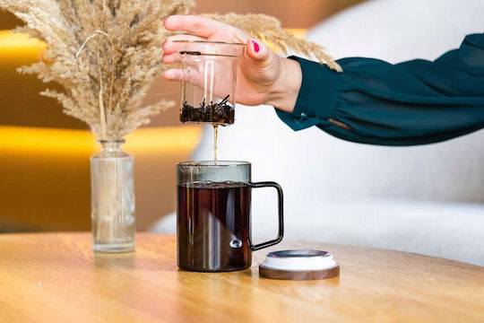Cup Tea Glass Gray 350ml